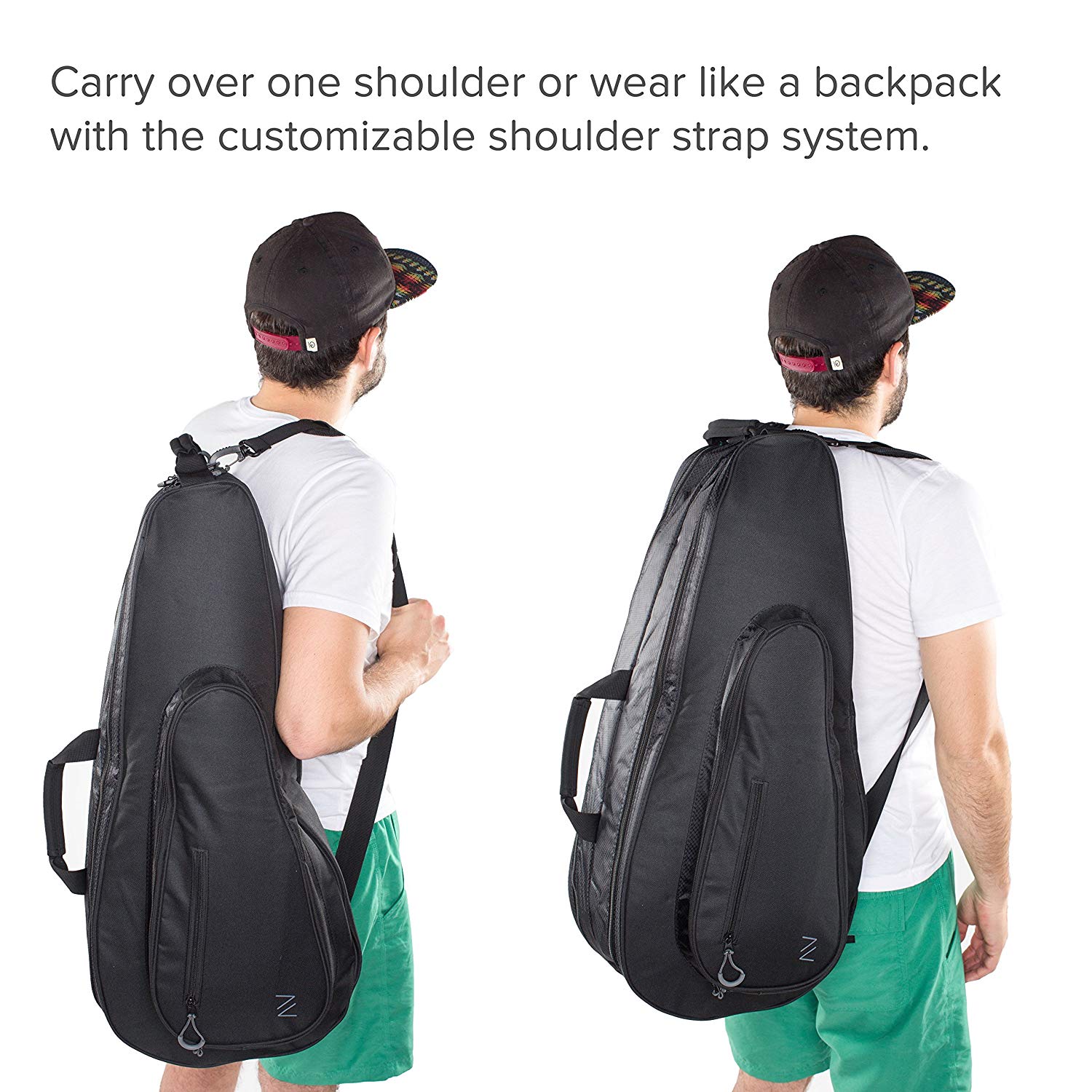 Carrying a tennis racket bag - Backpack or Shoulder Strap